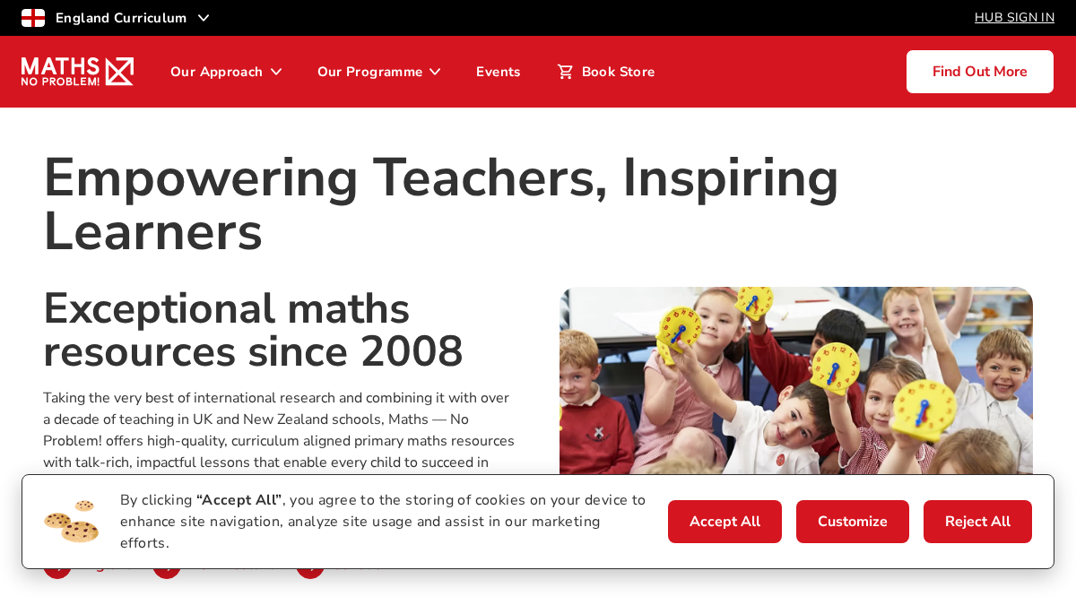 mathsnoproblem.com 官网首页截图
