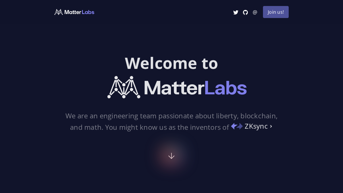 matterlabs.dev 官网首页截图