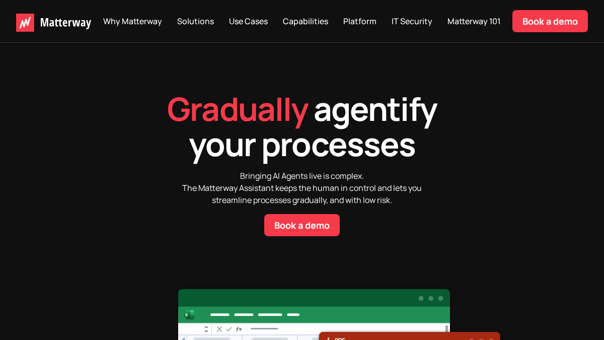 matterway.io 官网首页截图
