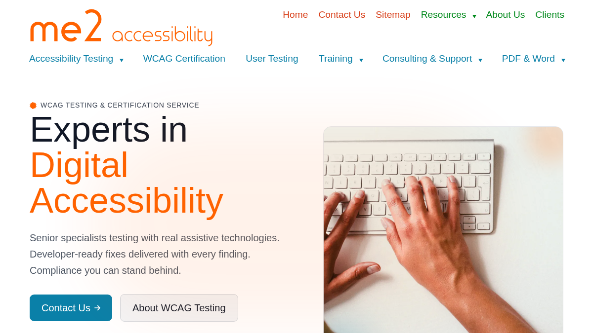 me2accessibility.com.au 官网首页截图