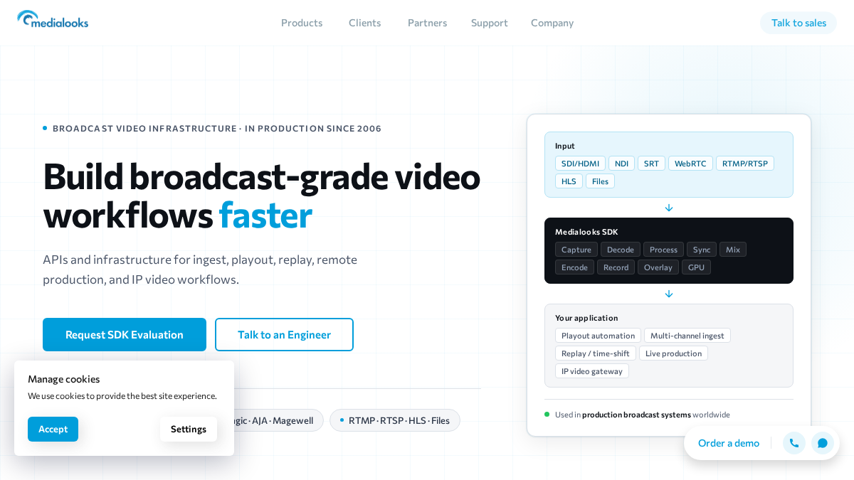 medialooks.com 官网首页截图