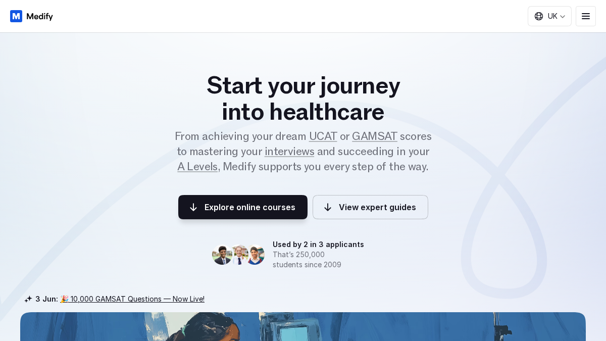 medify.co 官网首页截图