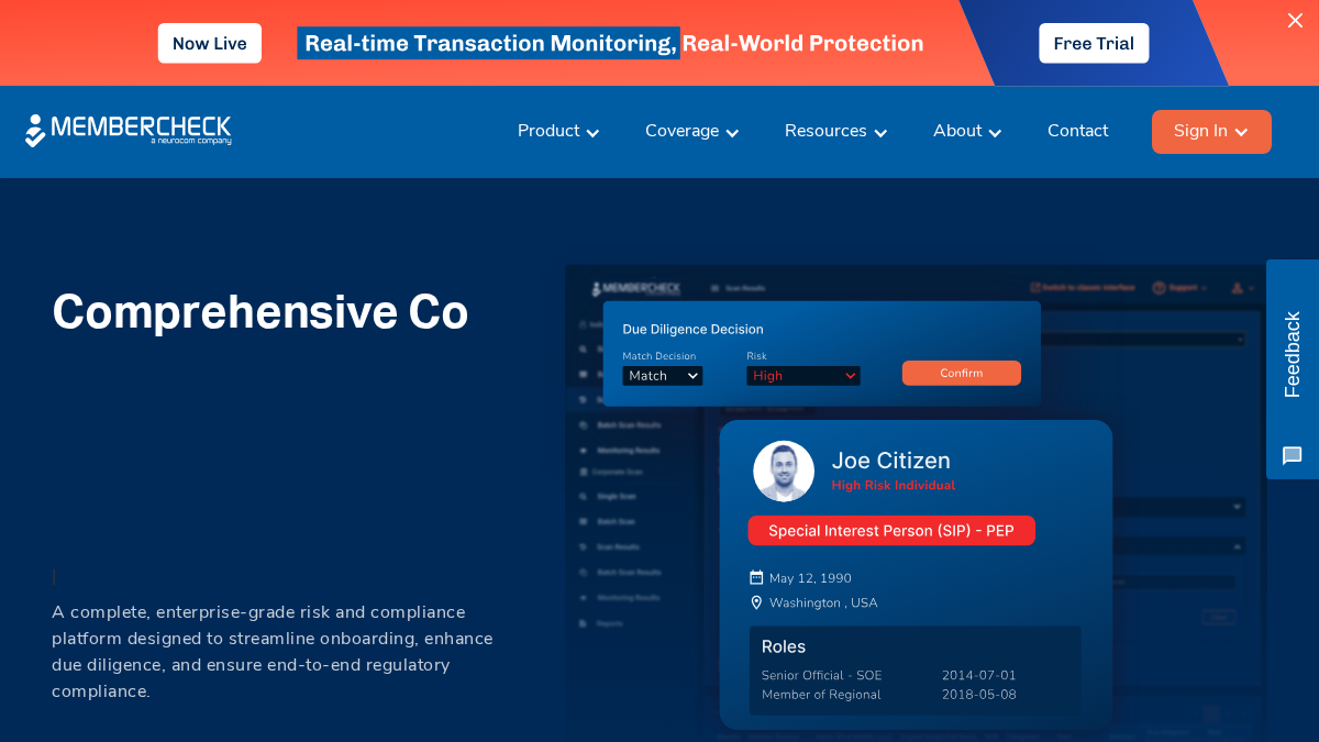 membercheck.com 官网首页截图