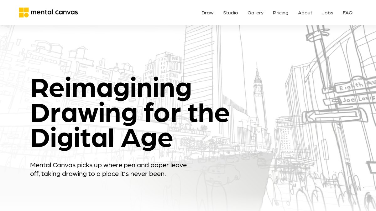 mentalcanvas.com 官网首页截图