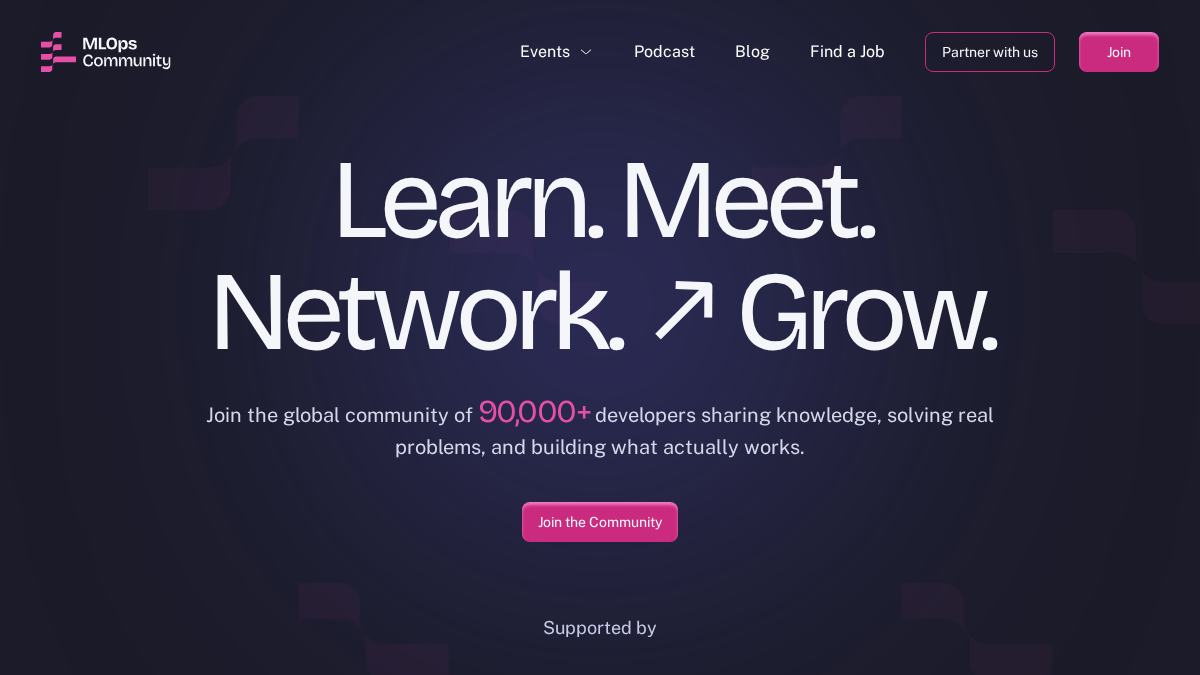 mlops.community 官网首页截图