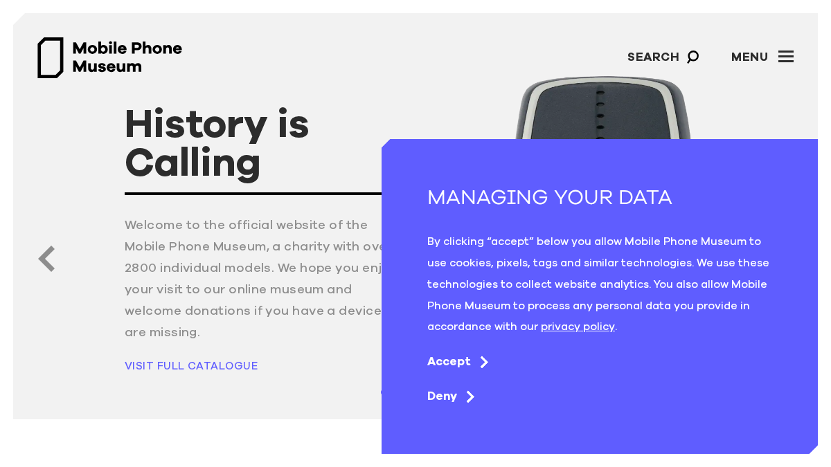 mobilephonemuseum.com 官网首页截图