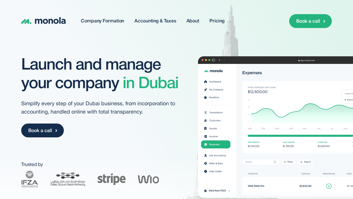 monola.com 官网首页截图