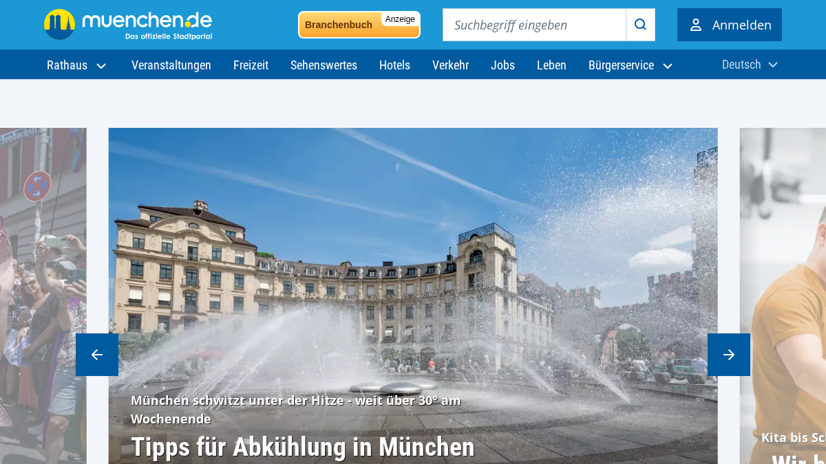 muenchen.de 官网首页截图