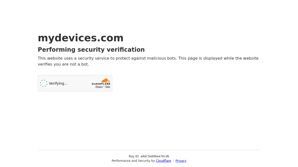 mydevices.com 官网首页截图