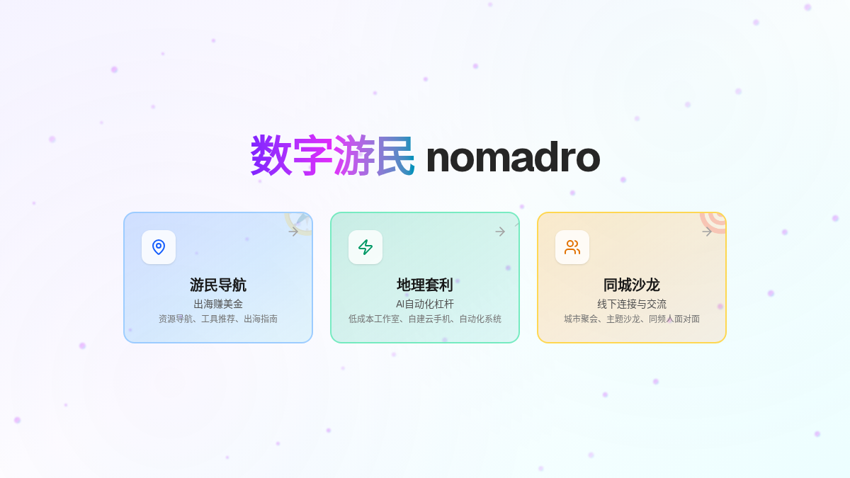 nomadro.com 官网首页截图
