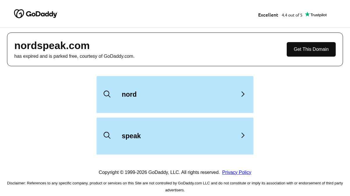 nordspeak.com 官网首页截图