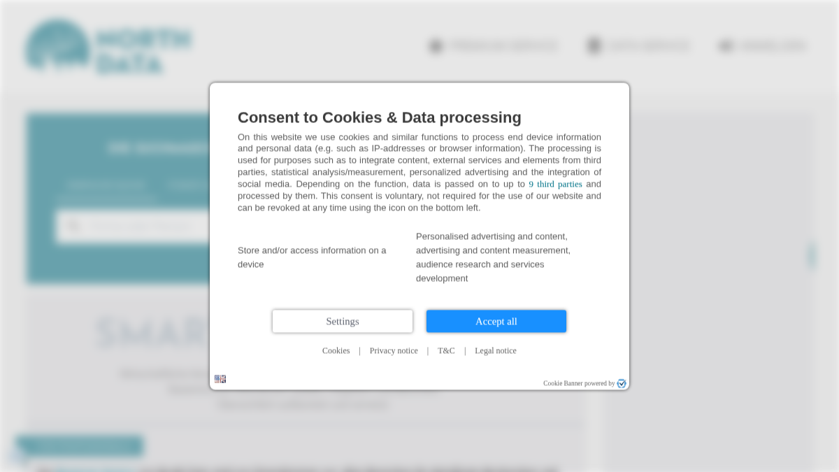 northdata.de 官网首页截图