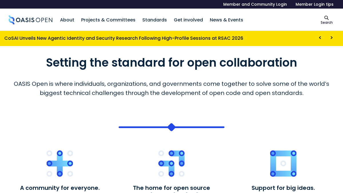 oasis-open.org 官网首页截图