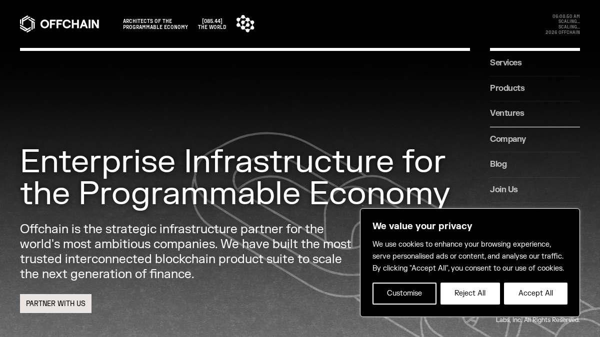 offchainlabs.com 官网首页截图