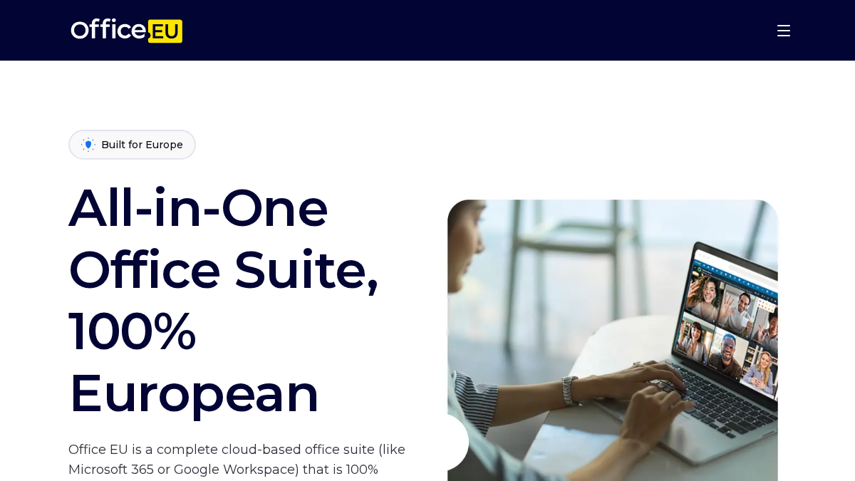 office.eu 官网首页截图