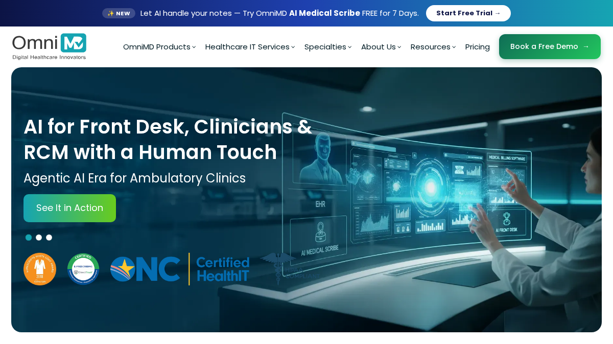 omnimd.com 官网首页截图