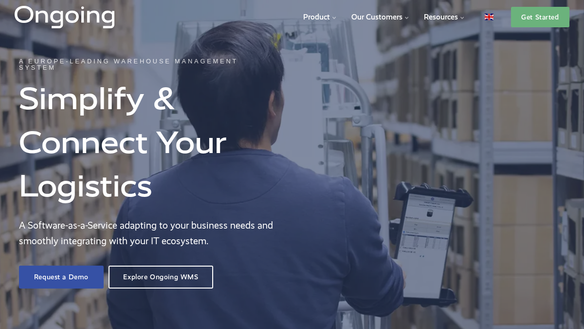 ongoingwarehouse.com 官网首页截图