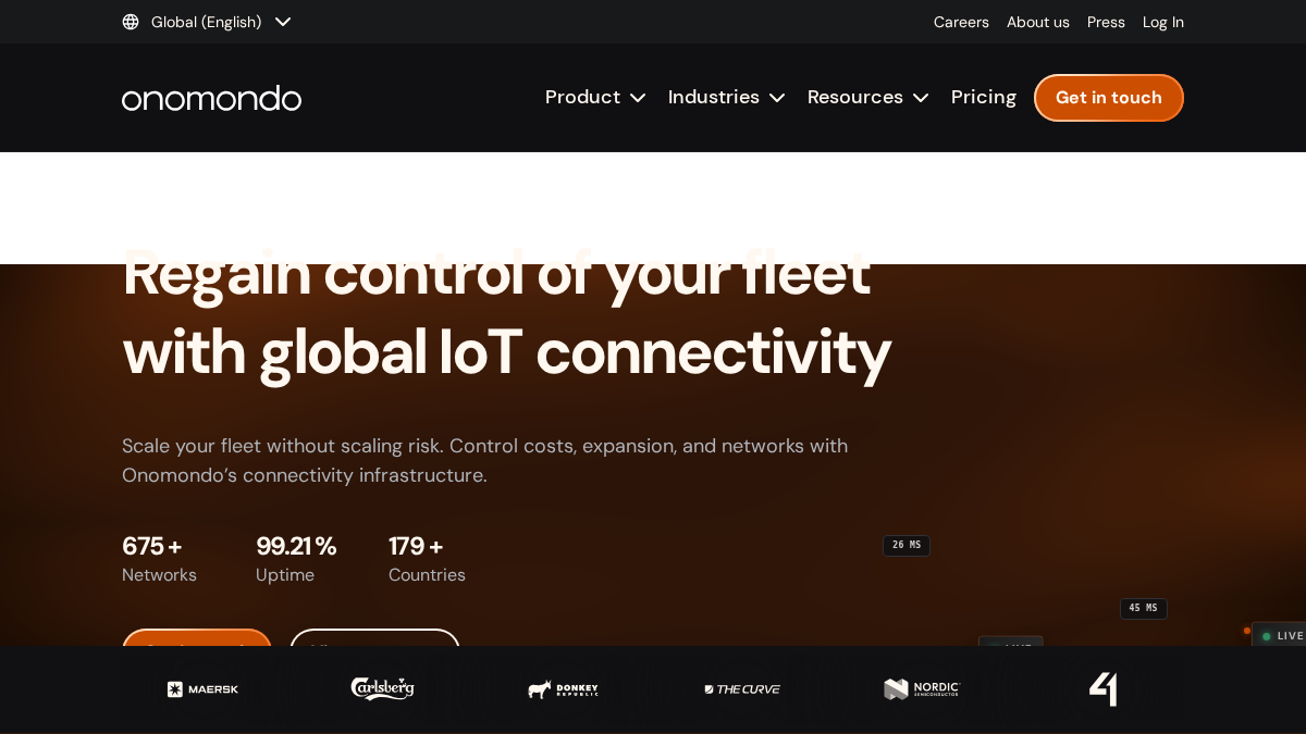 onomondo.com 官网首页截图