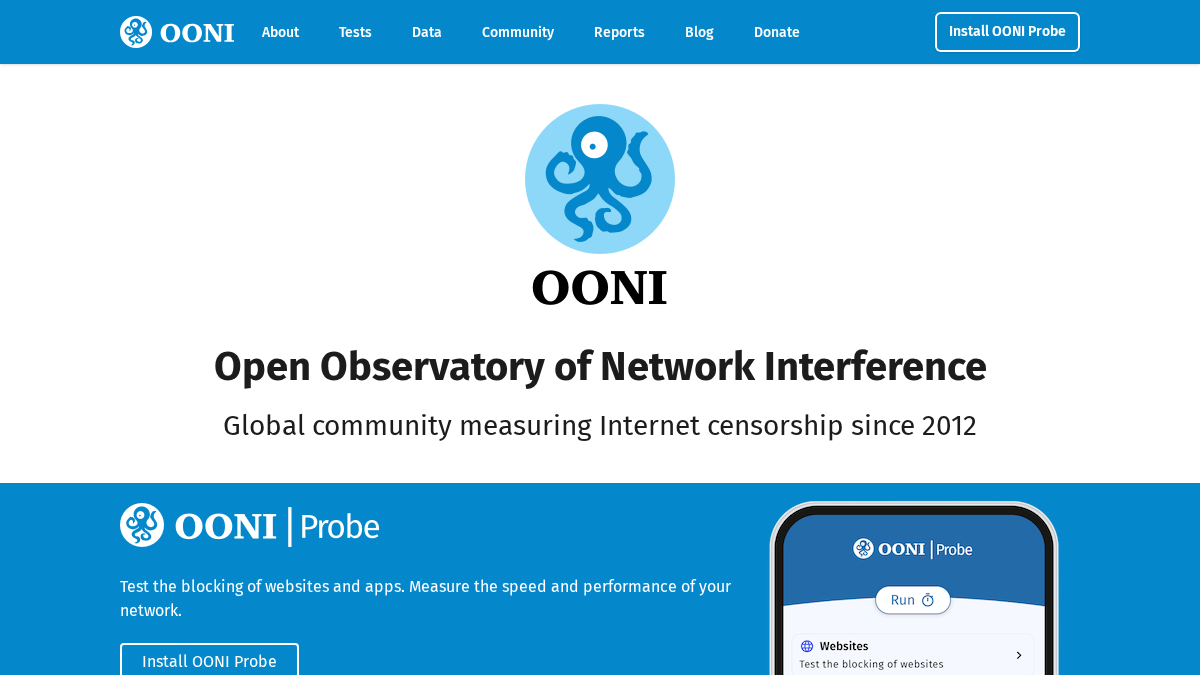 ooni.org 官网首页截图