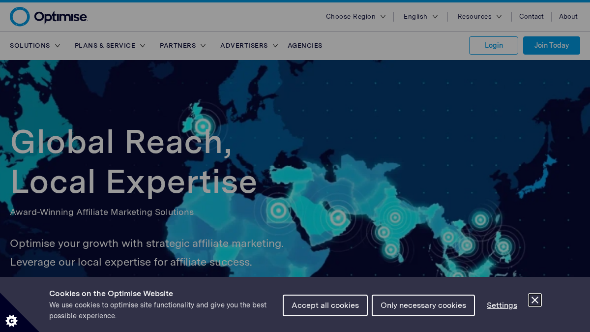 optimisemedia.com 官网首页截图