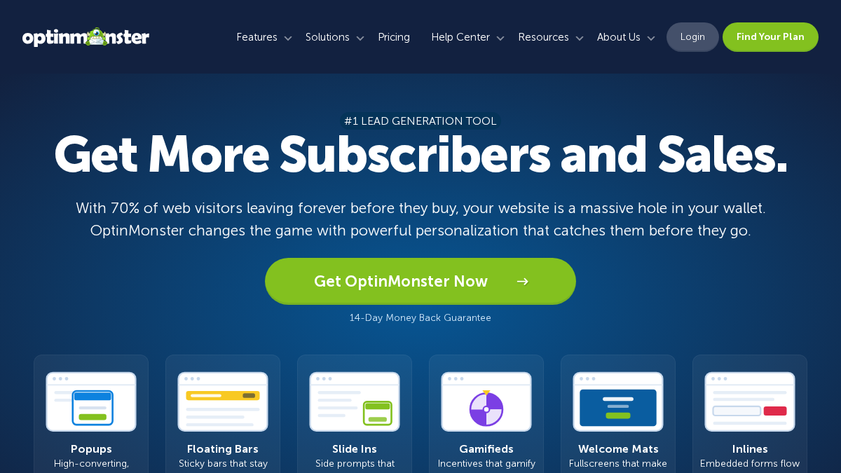 optinmonster.com 官网首页截图