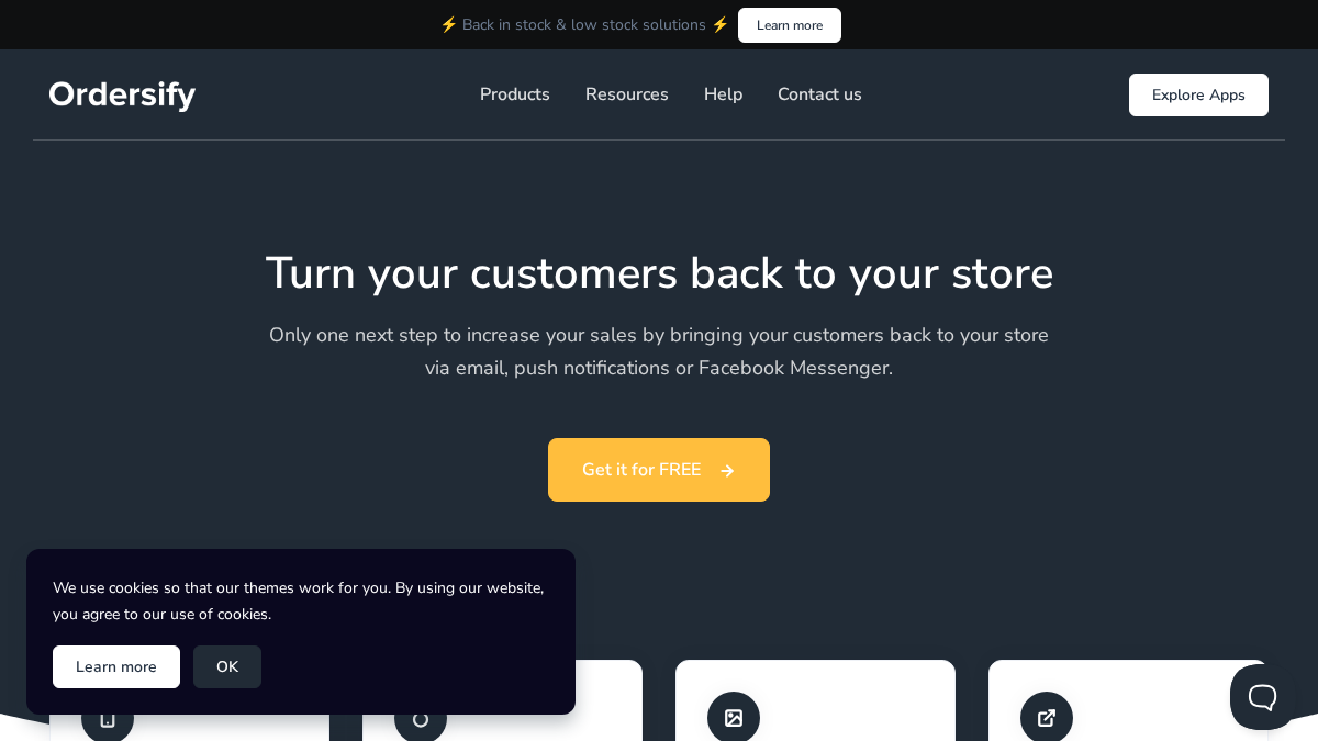 ordersify.com 官网首页截图