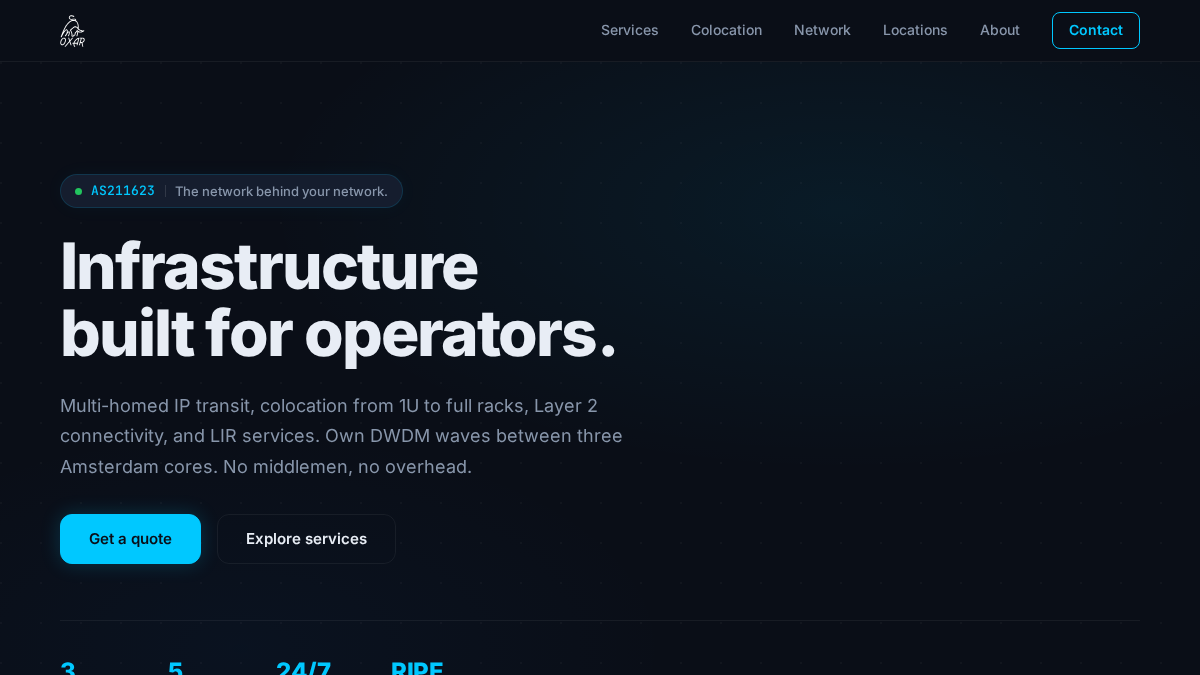 oxar.net 官网首页截图