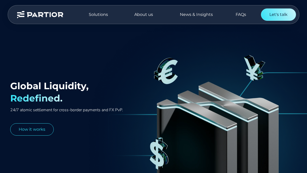 partior.com 官网首页截图