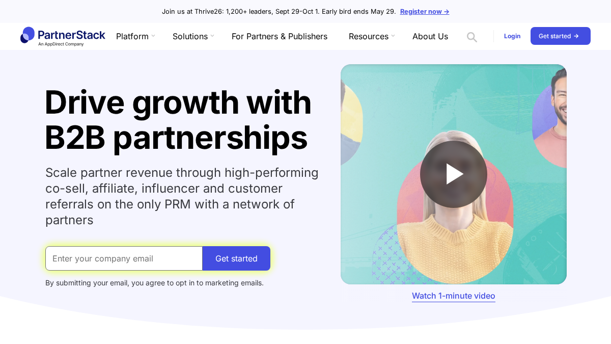 partnerstack.com 官网首页截图