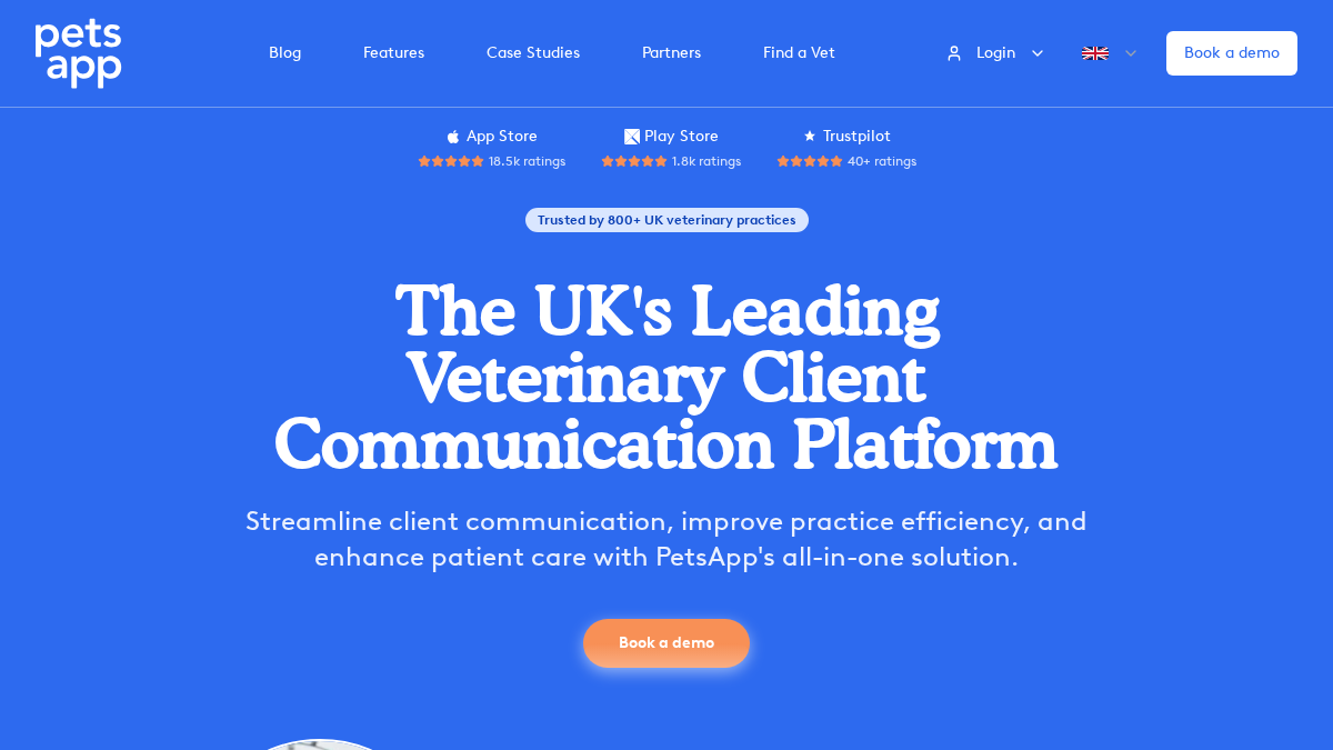 petsapp.co.uk 官网首页截图