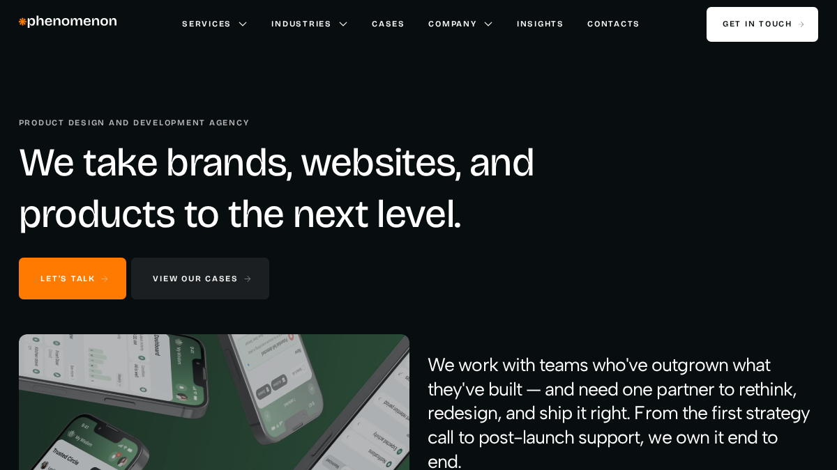 phenomenonstudio.com 官网首页截图