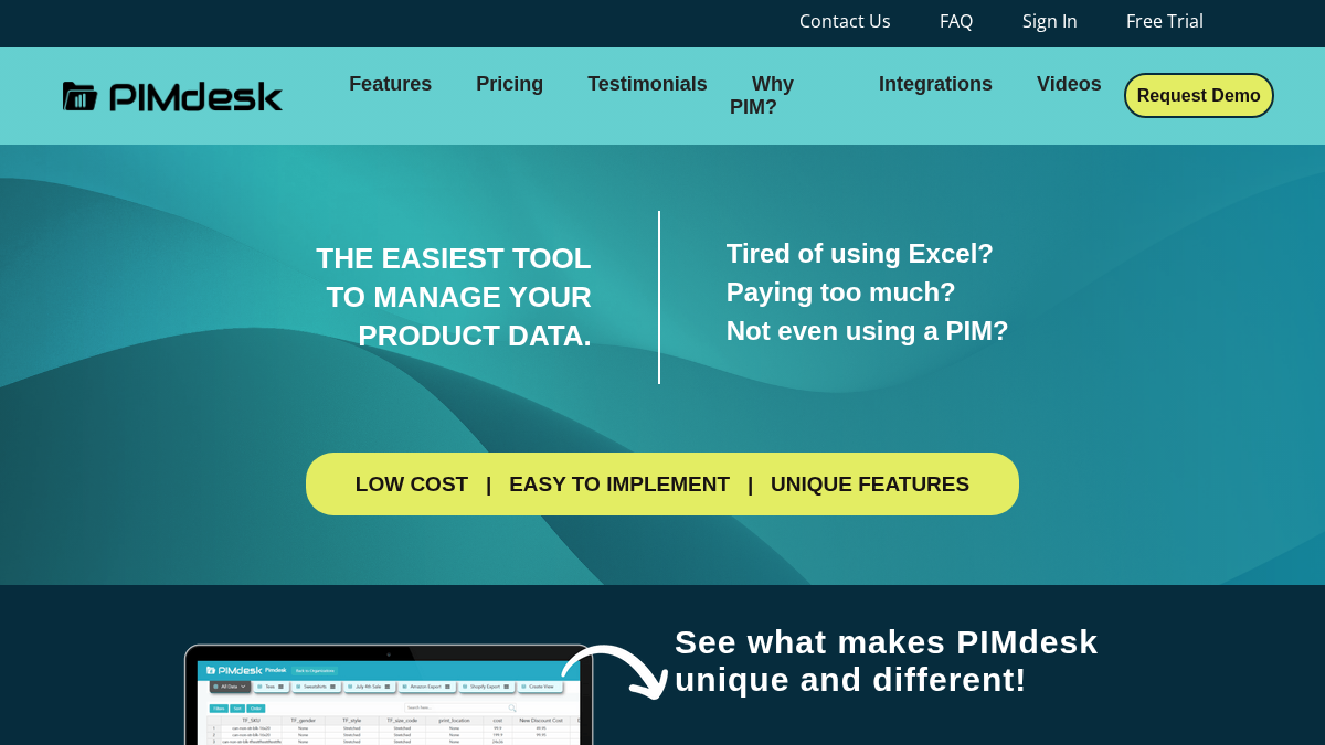 pimdesk.com 官网首页截图