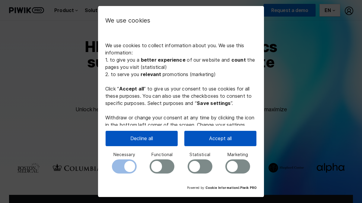 piwik.pro 官网首页截图