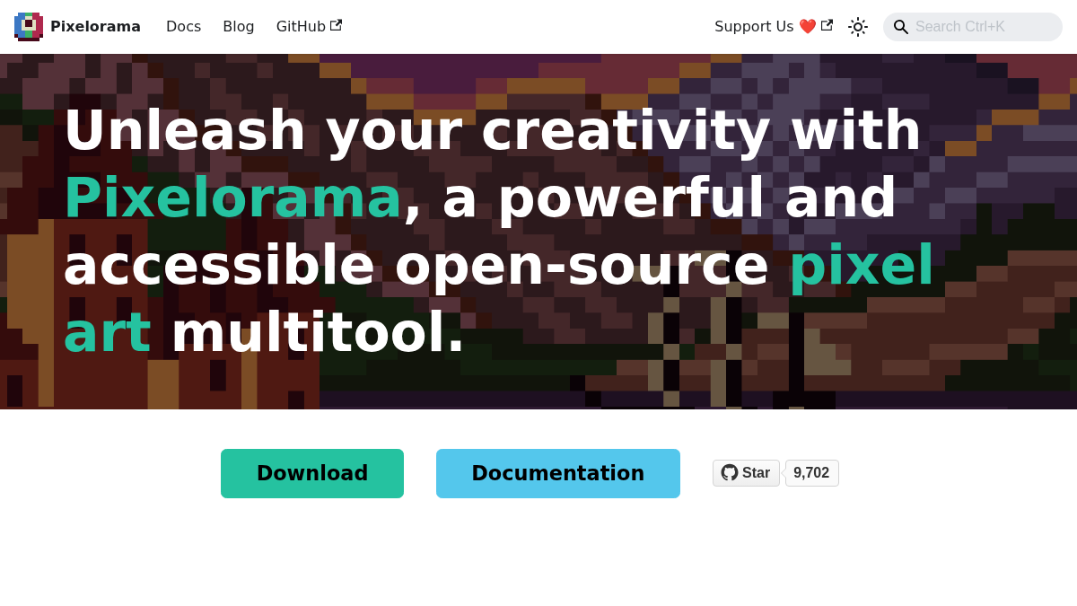 pixelorama.org 官网首页截图