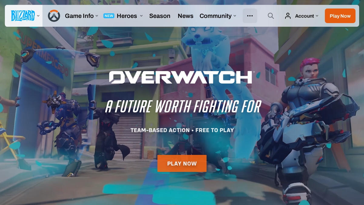 playoverwatch.com 官网首页截图