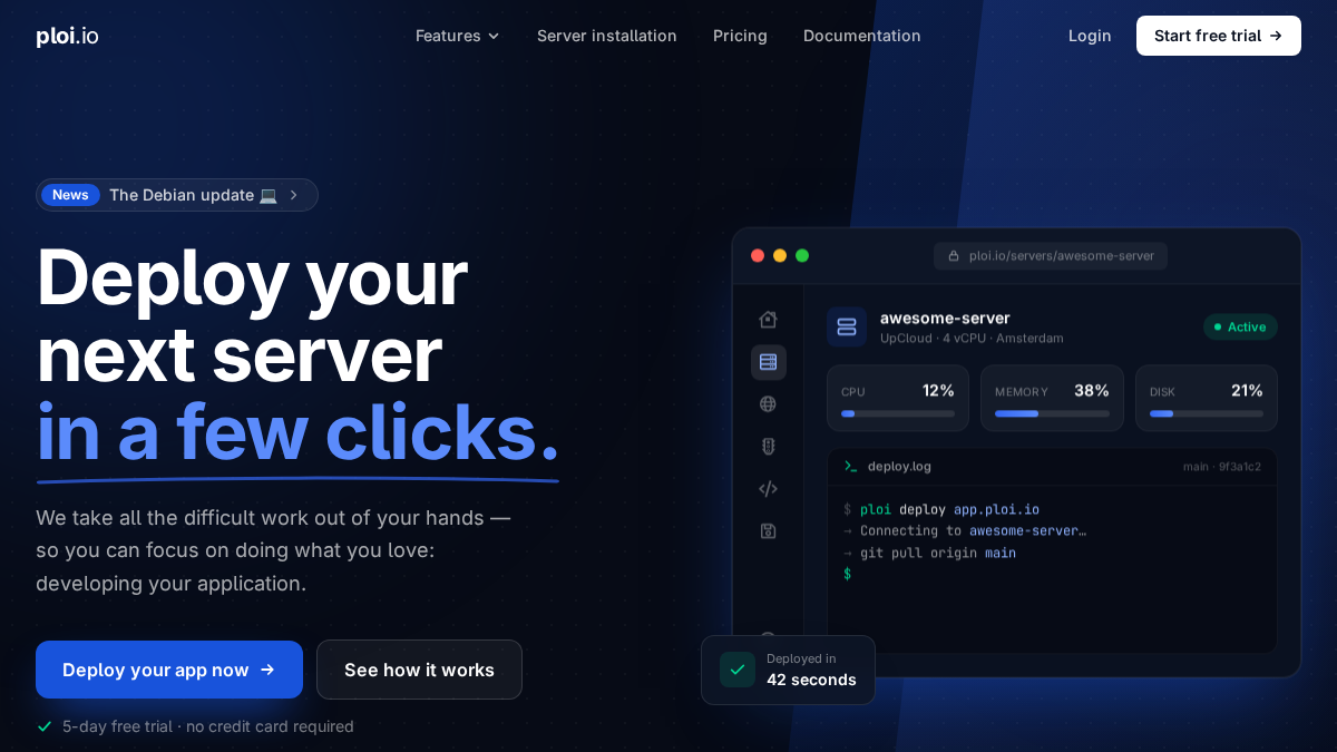 ploi.link 官网首页截图