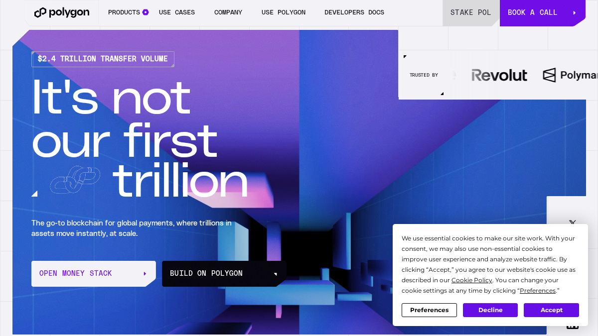 polygon.technology 官网首页截图