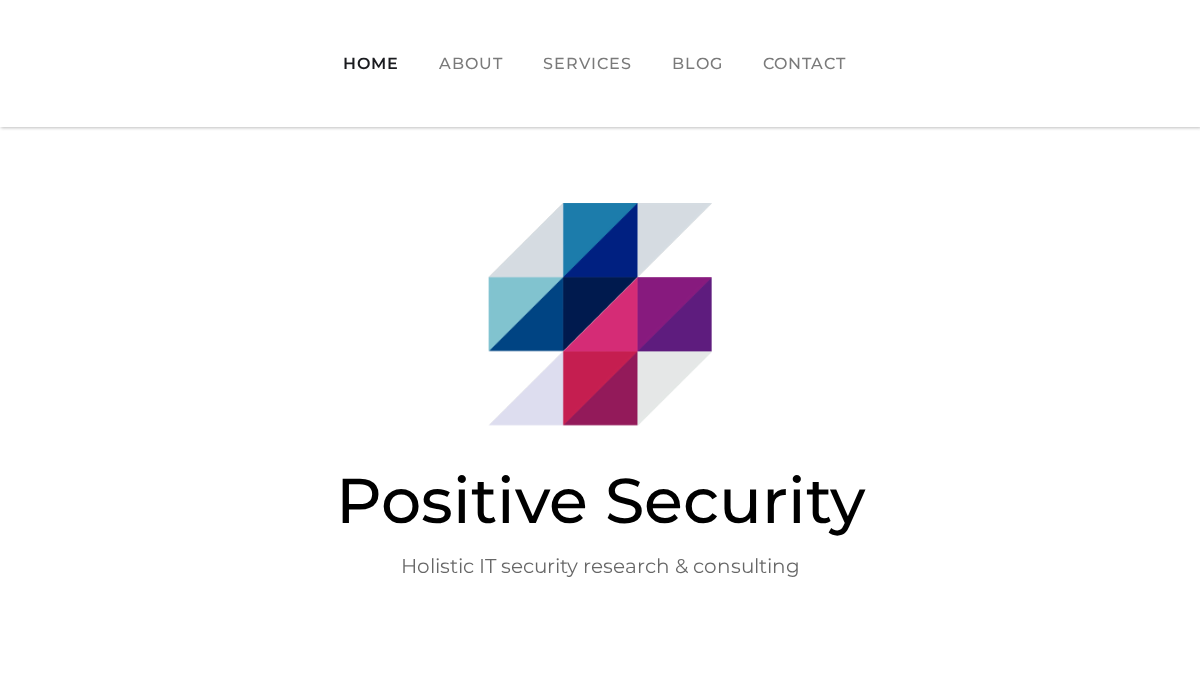 positive.security 官网首页截图