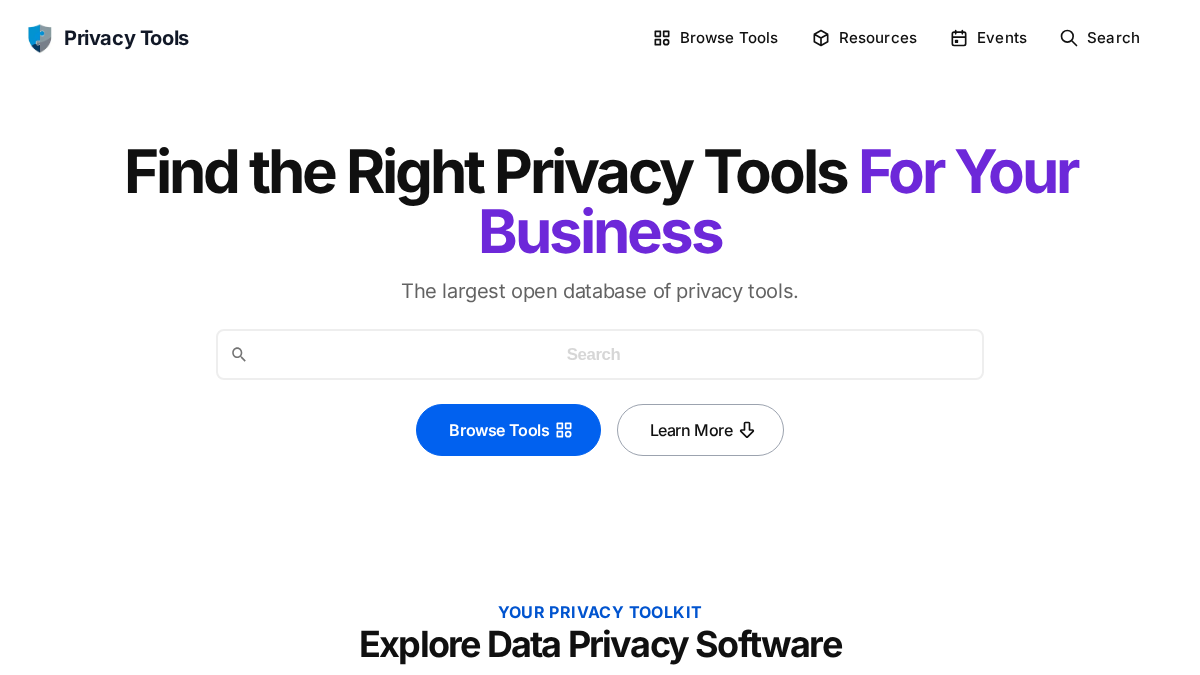 privacytools.info 官网首页截图