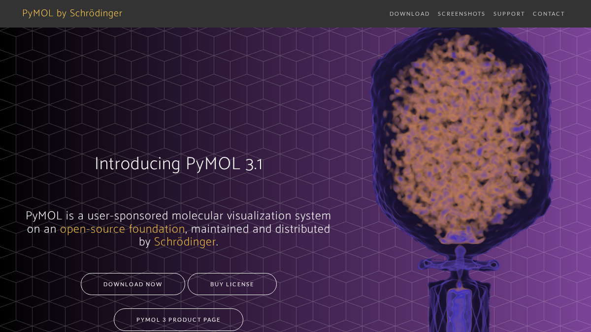 pymol.org 官网首页截图