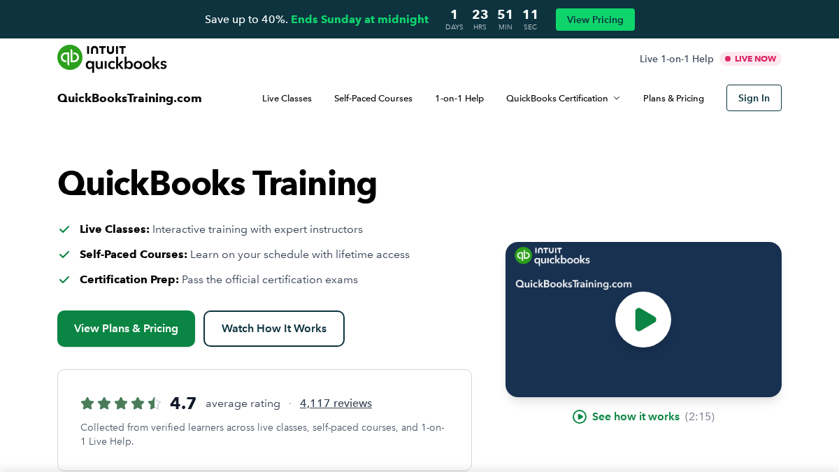 qbtraining.com 官网首页截图