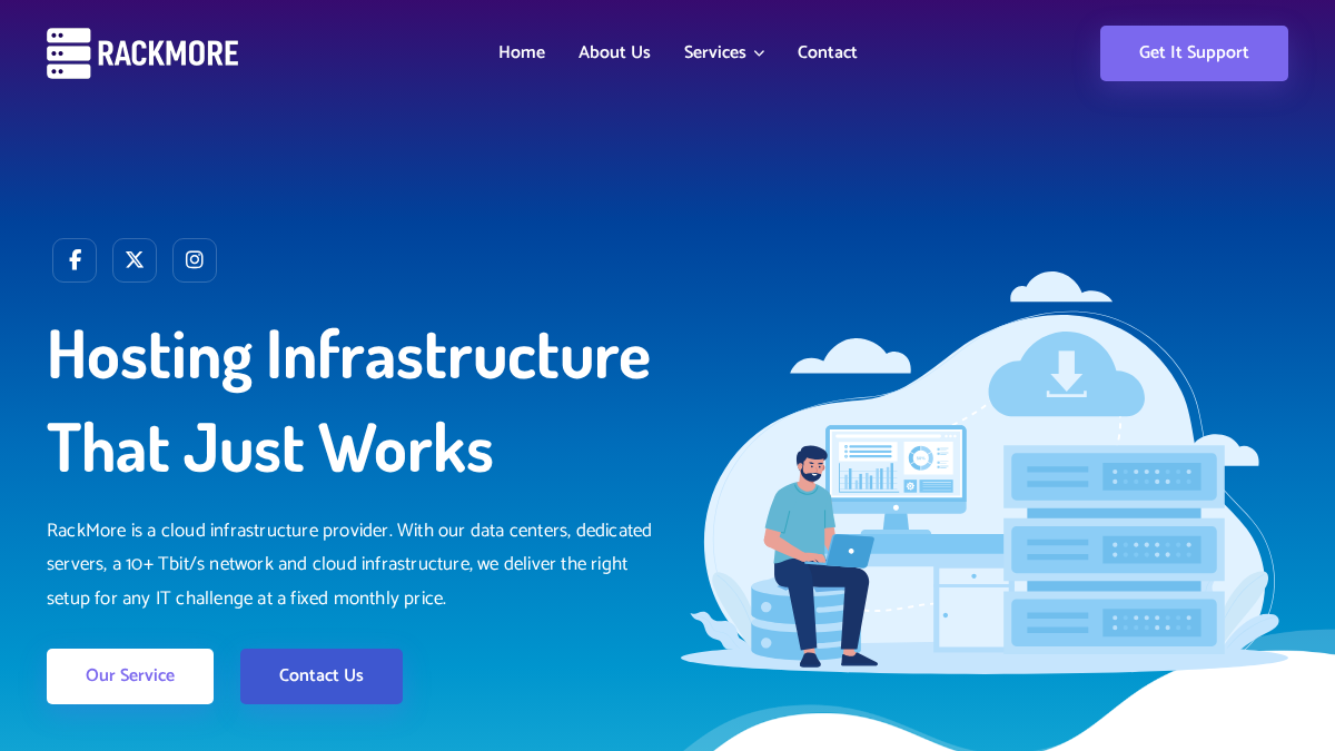 rackmore.com 官网首页截图