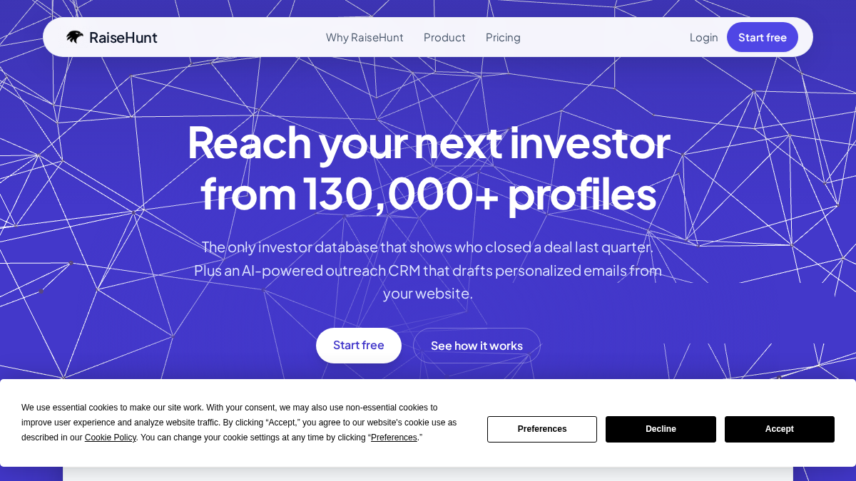 raisehunt.com 官网首页截图