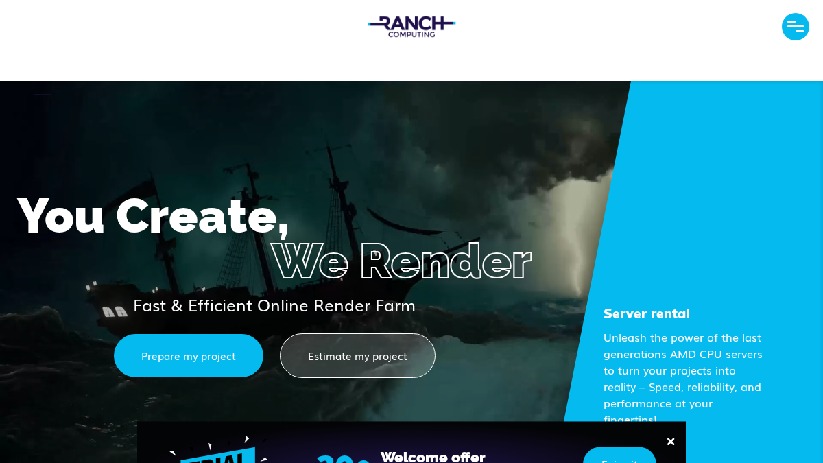 ranchcomputing.com 官网首页截图