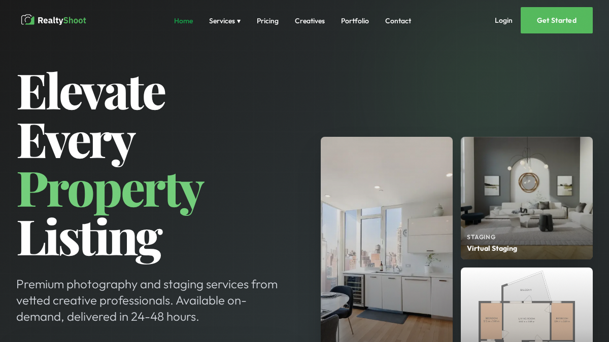 realtyshoot.com 官网首页截图