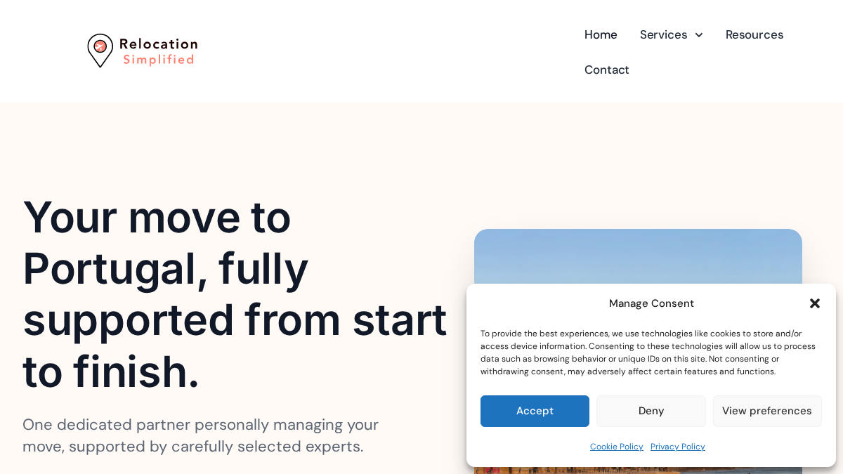 relocationsimplified.com 官网首页截图