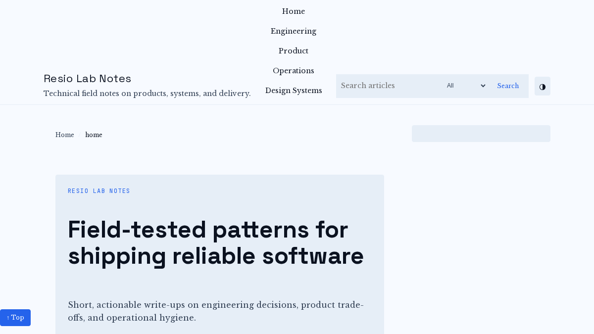 resio.com.au 官网首页截图