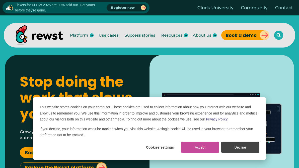 rewst.io 官网首页截图