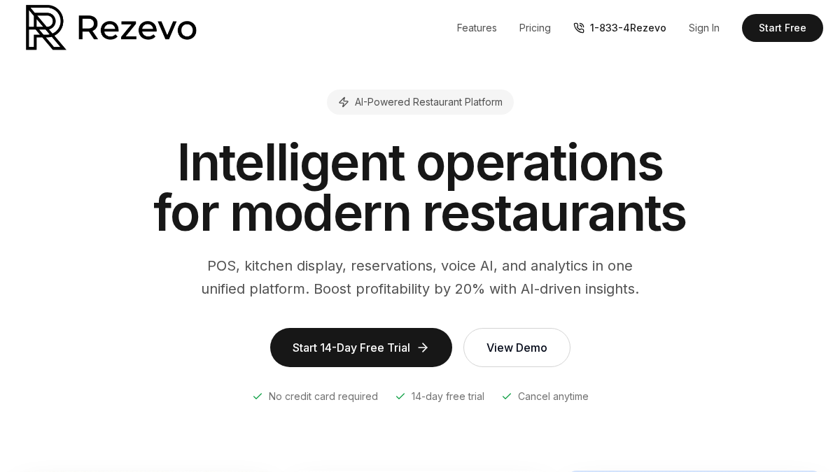 rezevo.com 官网首页截图