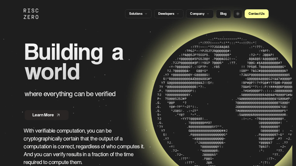 risczero.com 官网首页截图
